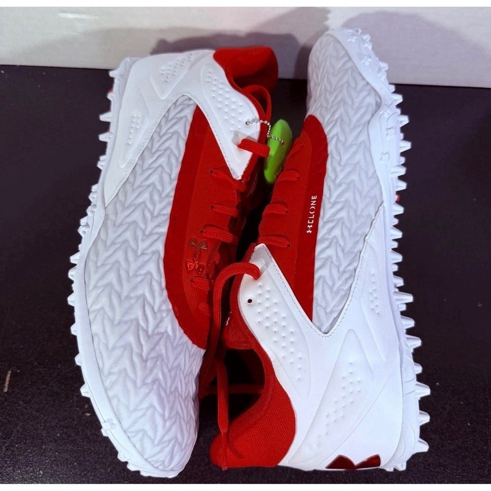 Under Armour UA yard turf 3.0 all-purpose baseball cleats shoes red men's 13 - Picture 9 of 9